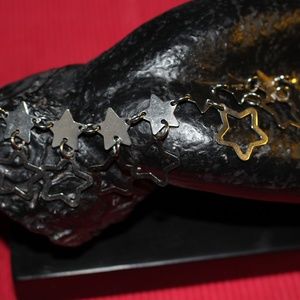 Tiffany Italy Stainless Steel Stars Bracelet 7.5